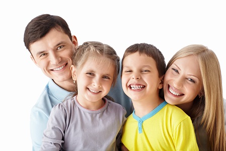 Family Smiling Together